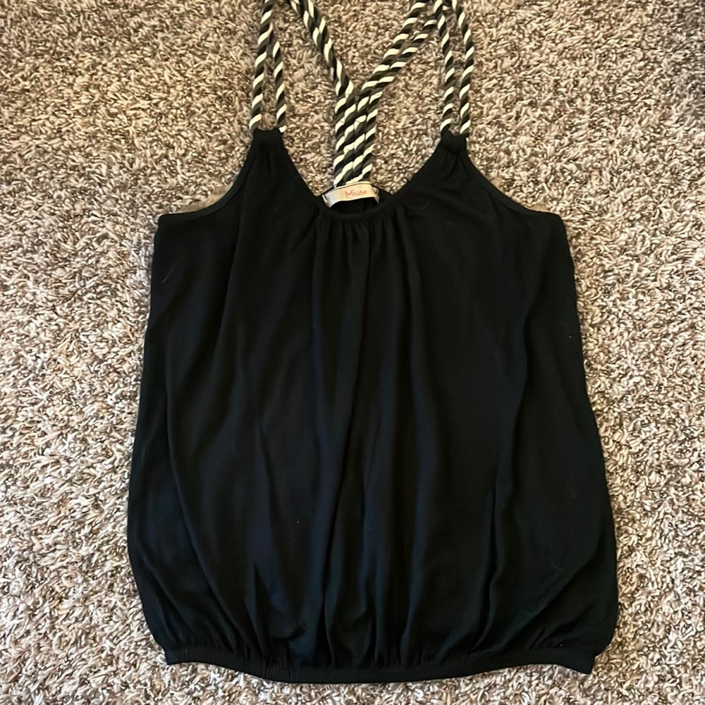 Black tank top